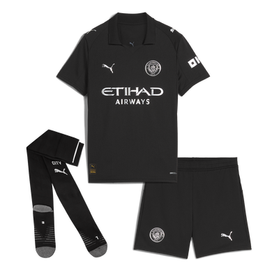 Kids' Manchester City Full Away Kit 25/26